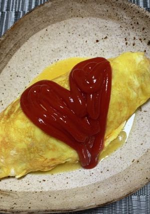 簡単おつまみ☆母の味、甘い挽肉オムレツ-レシピのメイン写真