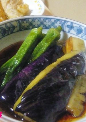 なすびとオクラの揚げびたし-レシピのメイン写真