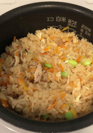 【アレンジ】ロティサリーチキン炊込みご飯-レシピのメイン写真