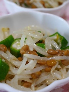 酢もやし納豆オクラ和え-レシピのメイン写真