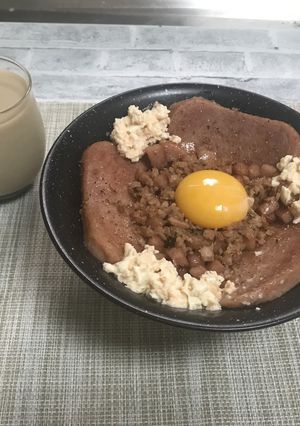 茶色いけど味は保証します！スパム丼-レシピのメイン写真
