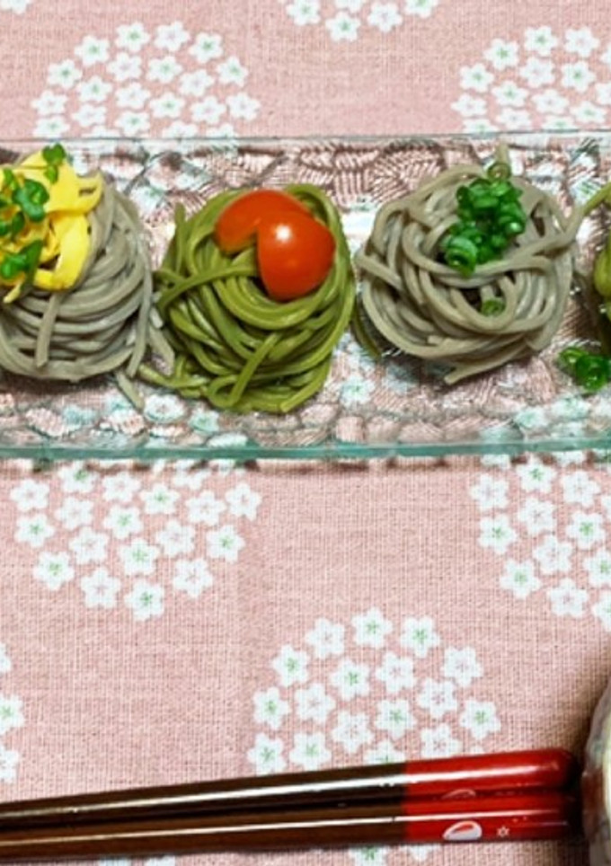 ちょっとお洒落に♡一口お蕎麦〜☆-レシピのメイン写真