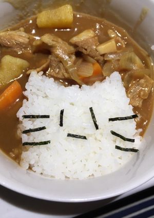 ねこさんカレーライス-レシピのメイン写真