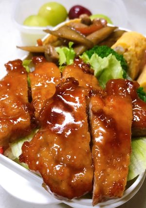 お弁当に最適！豚ロースのさっぱり照り焼き-レシピのメイン写真