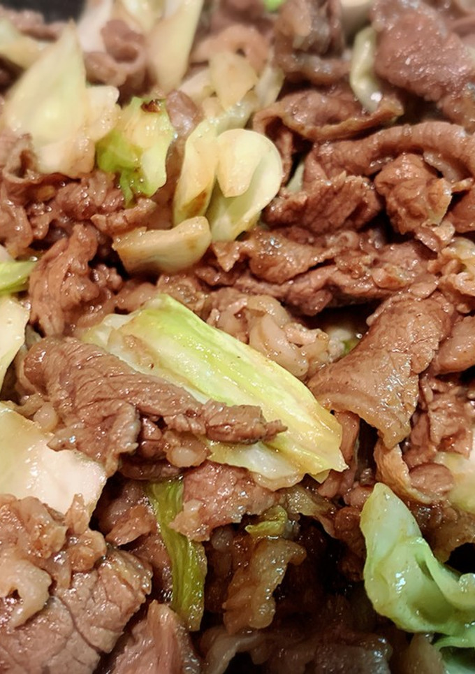 キャベツの牛肉炒め　お弁当に簡単-レシピのメイン写真