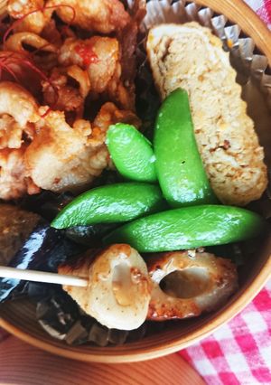 お弁当★スナップエンドウのピリ辛ナムル-レシピのメイン写真