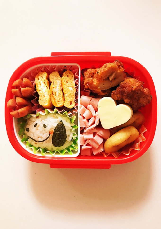 簡単！年少の幼稚園スヌーピー弁当♡-レシピのメイン写真