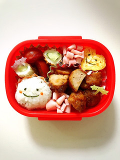 簡単!年少さんの幼稚園ニコちゃん弁当♡-レシピのメイン写真