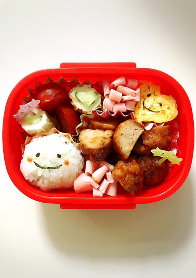 簡単！年少さんの幼稚園ニコちゃん弁当♡-レシピのメイン写真