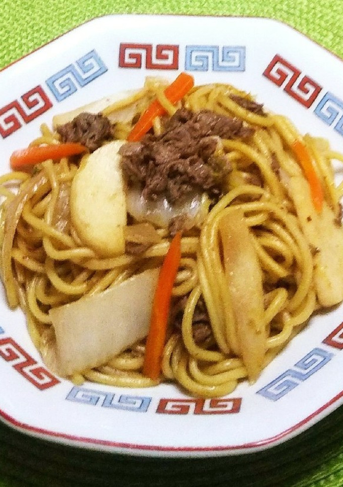 牛肉と白菜の中華風ピリ辛焼きそば-レシピのメイン写真