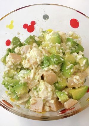 ヘルシー美味しい簡単！アボカドチキン豆腐-レシピのメイン写真