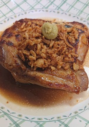 醤油みりんわさびオニオンチキンステーキ-レシピのメイン写真