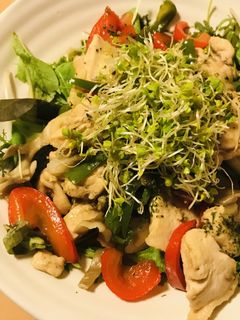 鶏むね肉とパプリカ&ピーマンの彩り炒め-レシピのメイン写真