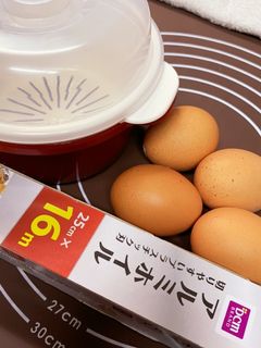 レンチン ゆで卵 4個-レシピのメイン写真