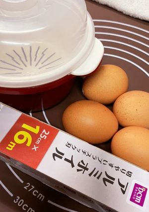 レンチン ゆで卵 4個-レシピのメイン写真