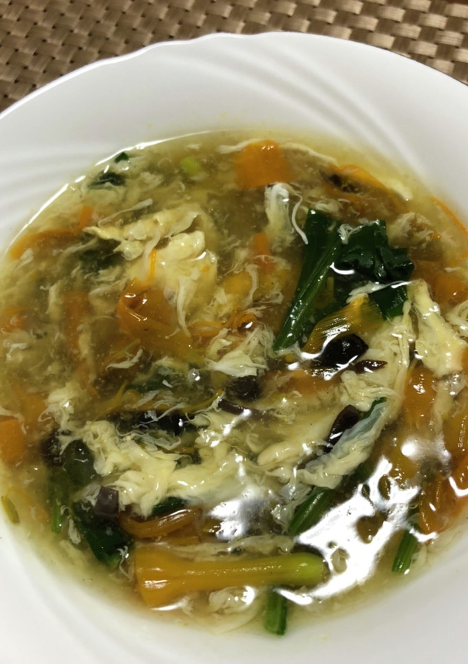 金針菜ときくらげのたまごスープ-レシピのメイン写真