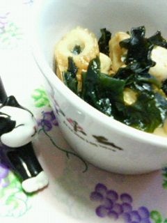 ✿お弁当の隙間に❀ちくわの✿ワカメ煮-レシピのメイン写真