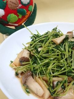 豆苗とエリンギのバター醤油炒め-レシピのメイン写真