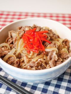 レンジで簡単牛丼-レシピのメイン写真
