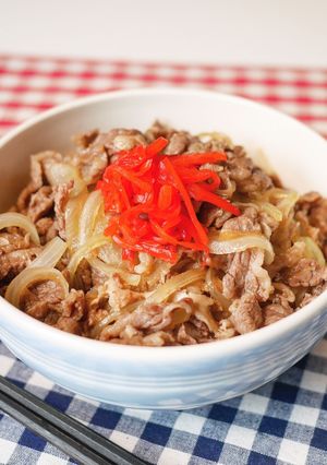 レンジで簡単牛丼-レシピのメイン写真