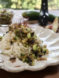 夏野菜ぶっかけそうめん-レシピのメイン写真