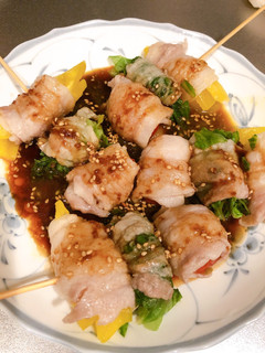 三色肉巻蒸し野菜-レシピのメイン写真