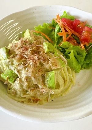 アボガドとツナの柚子胡椒冷製パスタ♪-レシピのメイン写真