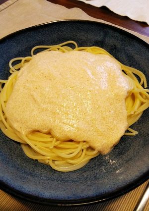 ふわとろ〜明太子豆腐クリームパスタ-レシピのメイン写真