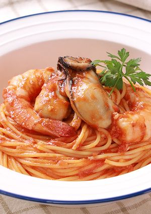とろ〜りチーズの牡蠣のトマトパスタ-レシピのメイン写真