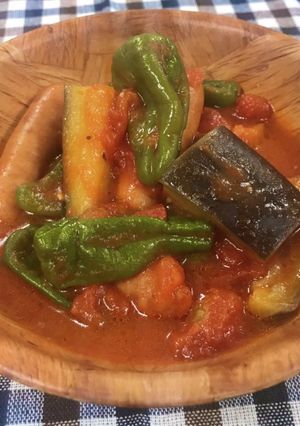 ◆遠野辛パドロンと旬の野菜のトマト煮◆-レシピのメイン写真