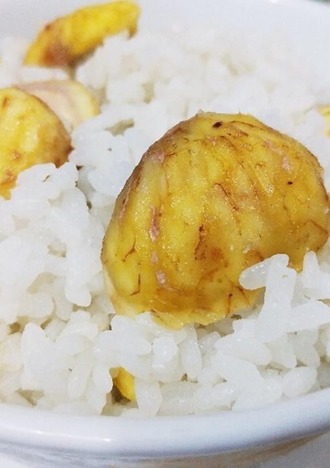 栗の甘みを楽しむ！栗ご飯！！-レシピのメイン写真