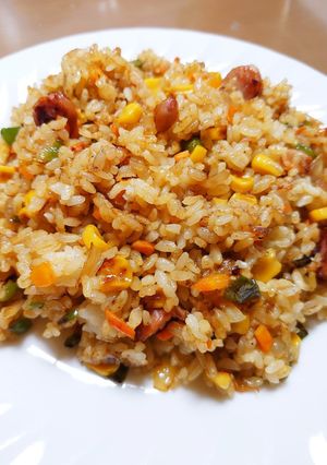 炒めるカレーピラフ-レシピのメイン写真