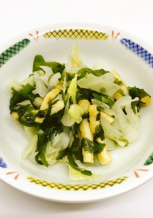 【病院】油あげの甘酢あえ【給食】-レシピのメイン写真