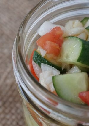 夏野菜のサッパリステーキソース-レシピのメイン写真