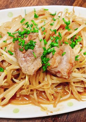 豚ハラミともやしの味噌炒め-レシピのメイン写真