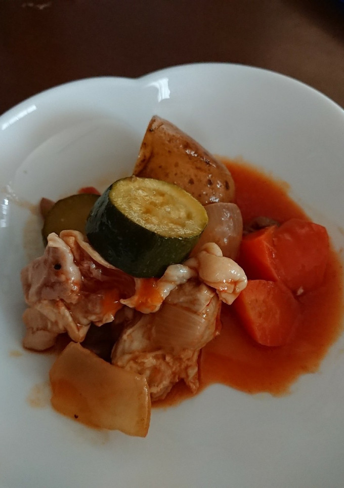 野菜ジュース&炊飯器で鳥もも煮込み！-レシピのメイン写真