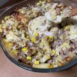 ひき肉とポテト焼いてみました。