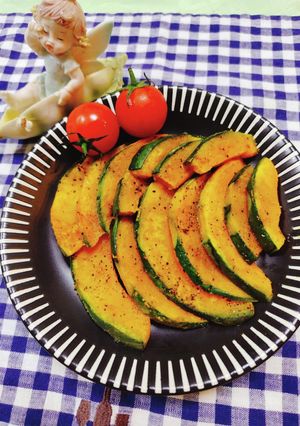 電子レンジで作る南瓜カレースパイス風味-レシピのメイン写真