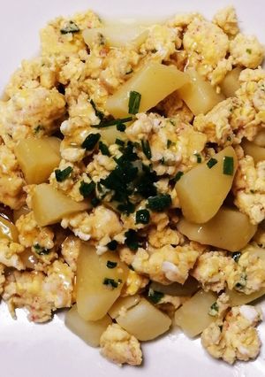 カニとポテトの卵餡かけ☆-レシピのメイン写真