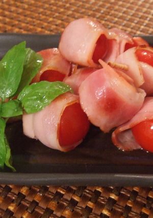 ミニトマトのベーコン巻き-レシピのメイン写真