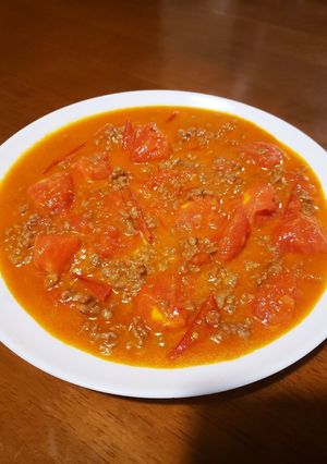 トマトと挽き肉のとろとろチーズ炒め-レシピのメイン写真