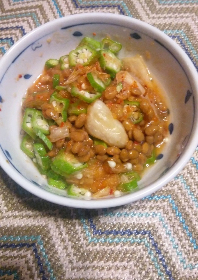 オクラと大根おろしのキムチ納豆和え-レシピのメイン写真