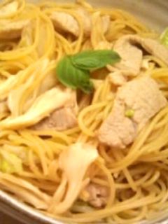 簡単パスタ@豚と柚子こしょう-レシピのメイン写真