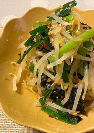 もやしとニラのピリ辛ナムル*+-レシピのメイン写真