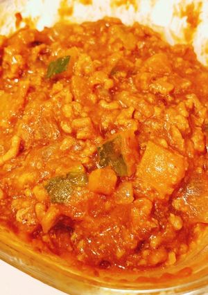 レンジで簡単！パンプキンキーマカレー-レシピのメイン写真