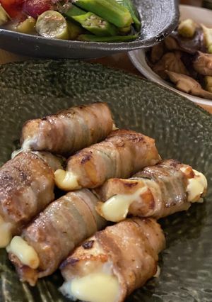 厚揚げチーズの豚バラ大葉巻き-レシピのメイン写真