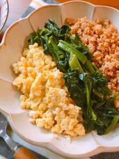 簡単♡鶏そぼろで三色丼♡-レシピのメイン写真