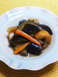 竹輪と茄子とゴーヤの味噌炒り煮-レシピのメイン写真