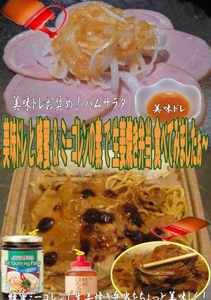 美味ドレと蜂蜜ミーゴレンで豚生姜焼き弁当-レシピのメイン写真