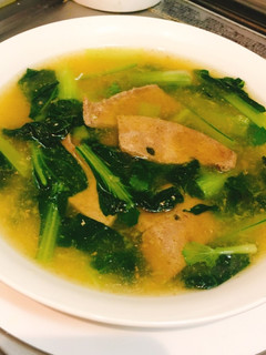 レバーと小松菜の中華スープ♪-レシピのメイン写真